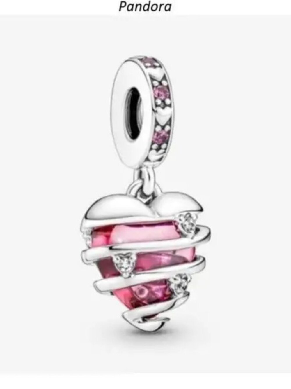 Pandora Love Confession Heart Spiral Charm